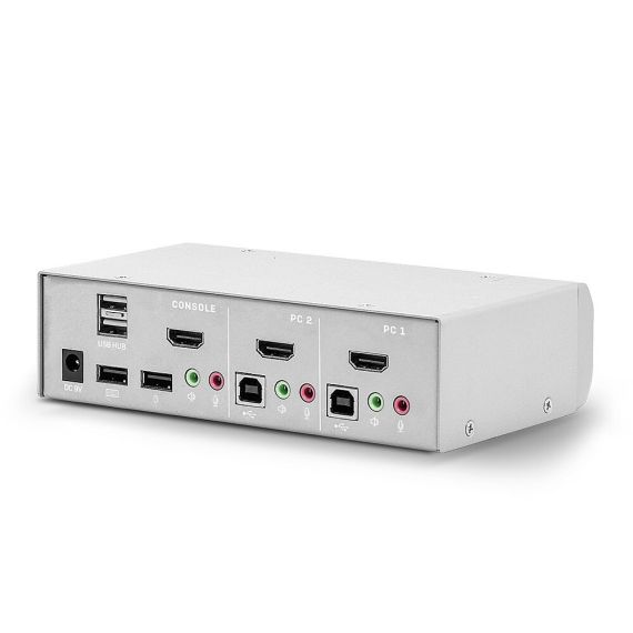 Lindy - KVM / audio switch - 2 x KVM / audio - 1 local us | 39307
