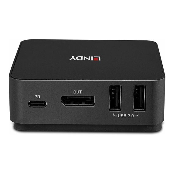 Lindy - KVM / audio switch - Type C, DisplayPort 1.2 - 2  | 42320
