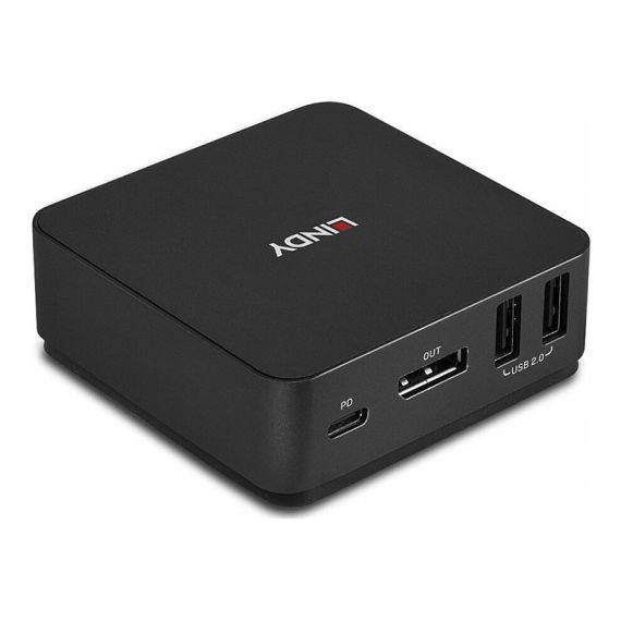 Lindy - KVM / audio switch - Type C, DisplayPort 1.2 - 2  | 42320