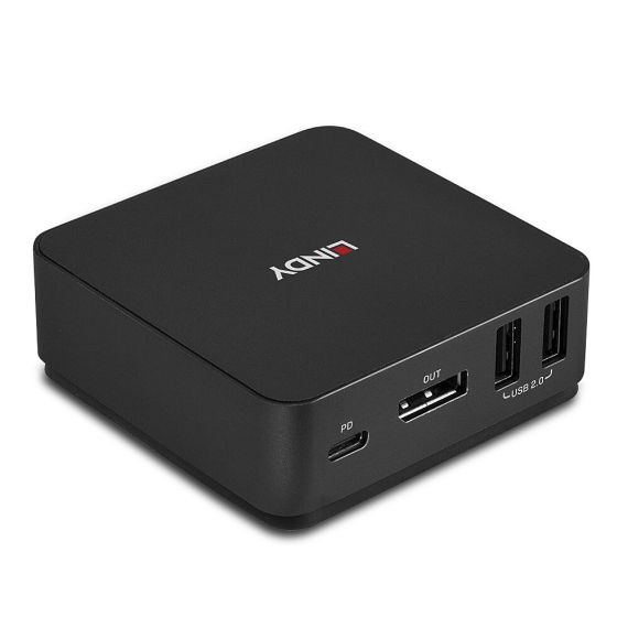 Lindy - KVM / audio switch - Type C, DisplayPort 1.2 - 2  | 42320