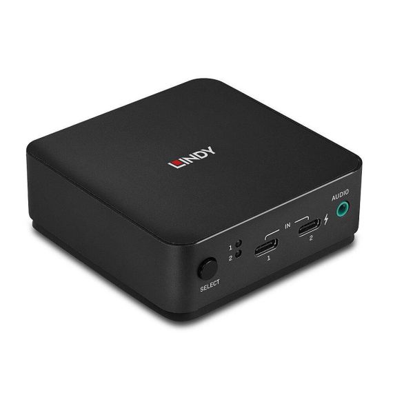 Lindy - KVM / audio switch - Type C, DisplayPort 1.2 - 2  | 42320