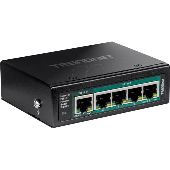 TRENDnet TI-B541 - Switch - industrial, with PoE pass-through - 1