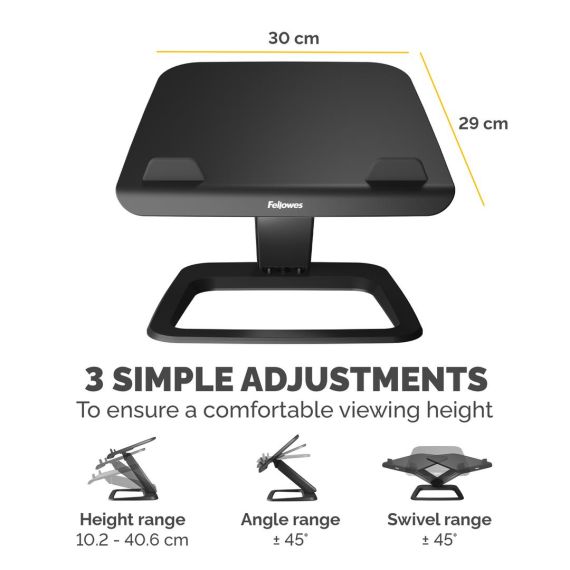 Fellowes Hana LT - Notebook stand - 19" - black | 100016994