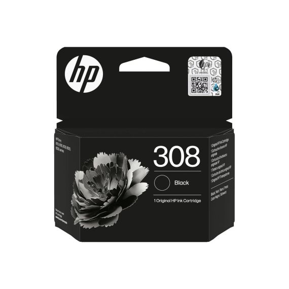 HP 308 - Black - original - ink cartridge - for P/N | 7FP21UE#CE1