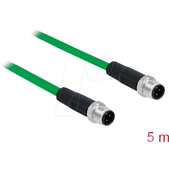 Delock - Network cable - 4 pin M12 (M) to 4 pin M12 (M) - | 85920