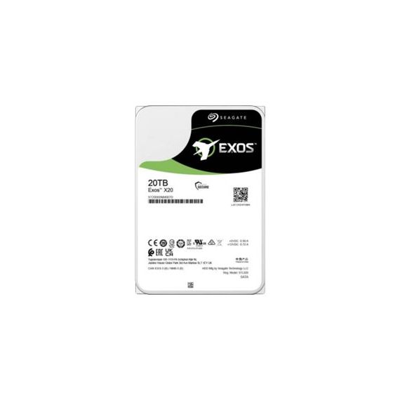 Seagate Exos X20 ST20000NM003D - Hard drive - encrypted - 20 TB -