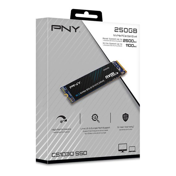 PNY CS1030 - SSD - 250 GB - internal - M.2 22 | M280CS1030-250-RB