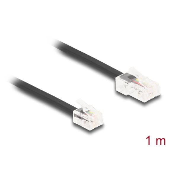 Delock - Phone cable - RJ-45 (M) to RJ-11 (M) - 1 m - fla | 88035