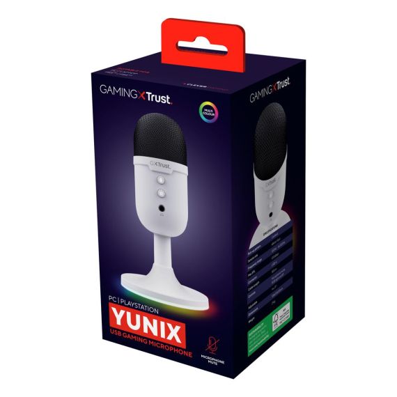 Trust GXT 234W YUNIX - Microphone - USB - white | 25374
