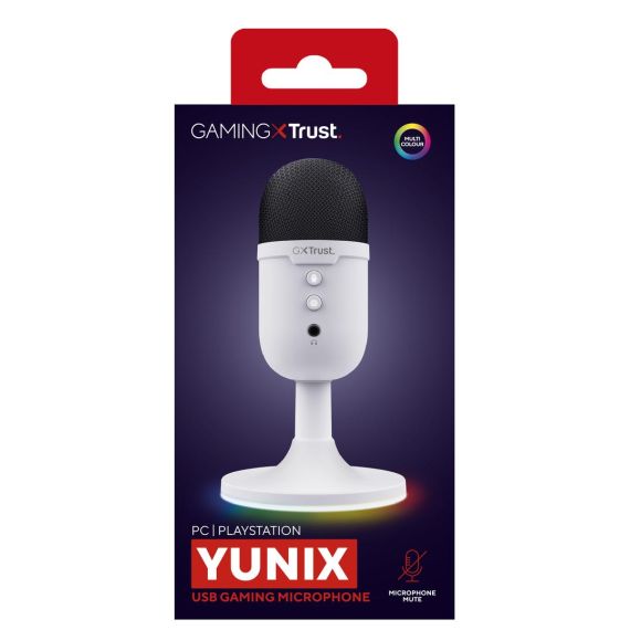 Trust GXT 234W YUNIX - Microphone - USB - white | 25374