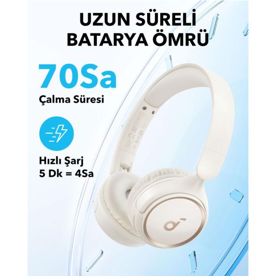 Soundcore H30i - Headphones with mic - on-ear - Blueto | A3012G21