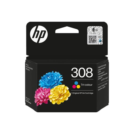 HP 308 - Cyan, magenta, yellow - original - box - i | 7FP20UE#CE1