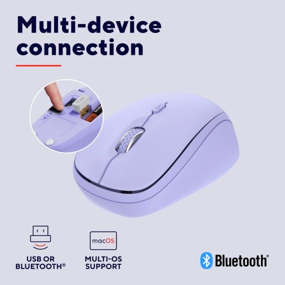 Trust Yvi+ / Ambidextrous / Optical / RF Wireless + Bluet | 25583