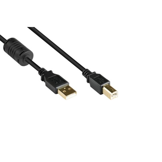 Alcasa GC-M0079 / 0.5 m / USB A / USB B / USB 2.0 / Male/Male / 0