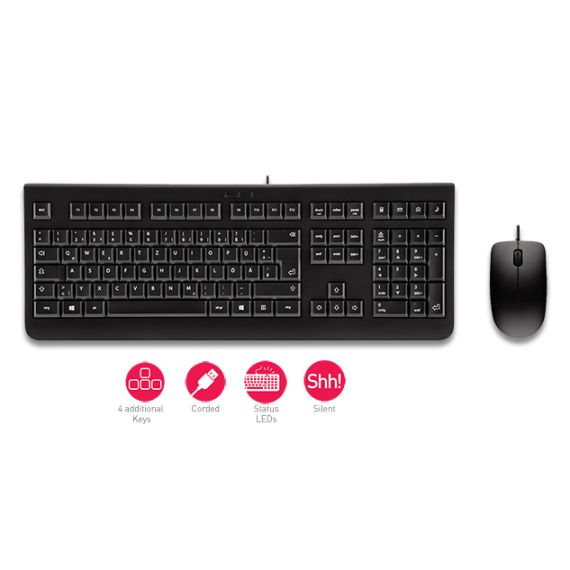 CHERRY DC 2000 - Keyboard and mouse set - USB - Pan | JD-0800PN-2