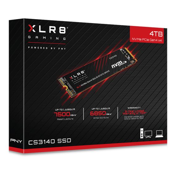PNY XLR8 CS3140 - SSD - 4 TB - internal - M.2 | M280CS3140-4TB-RB