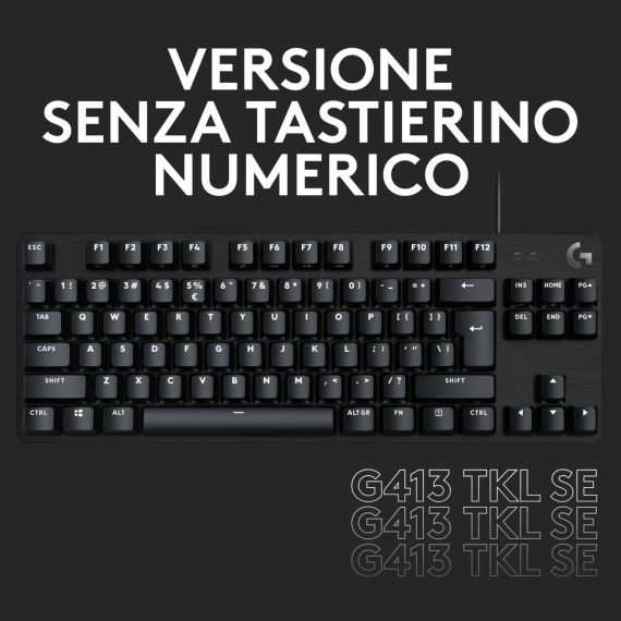 Logitech G G413 SE - Keyboard - backlit - USB - QWER | 920-010805