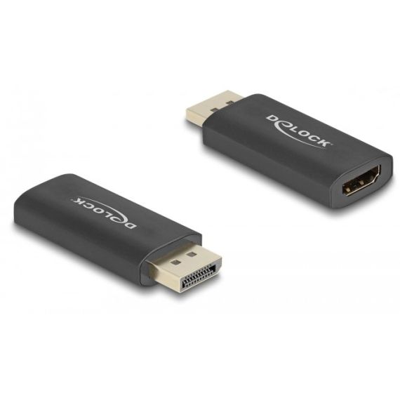 Delock - Adapter - DisplayPort male to HDMI female - blac | 61055