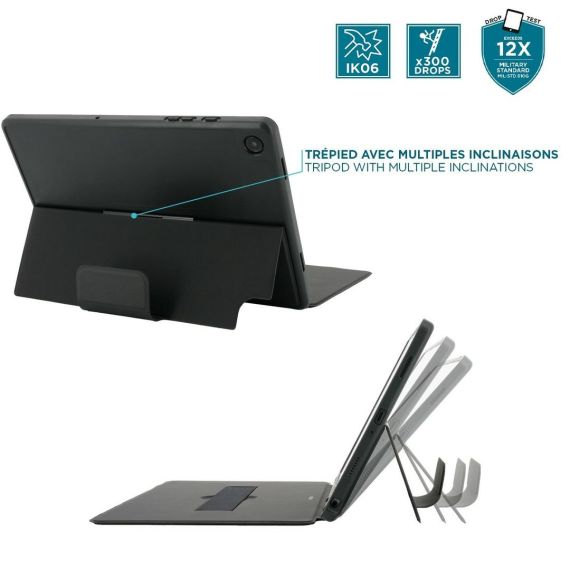 Mobilis C2 - Flip cover for tablet - black - for Samsung | 029034