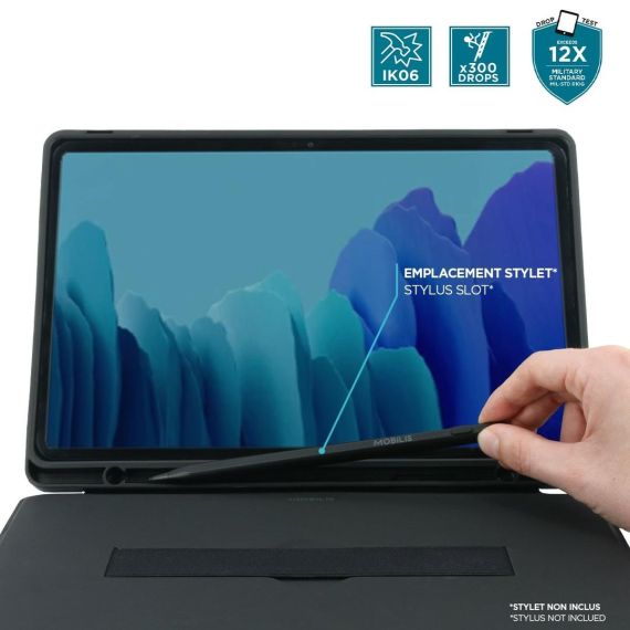 Mobilis C2 - Flip cover for tablet - black - for Samsung | 029034