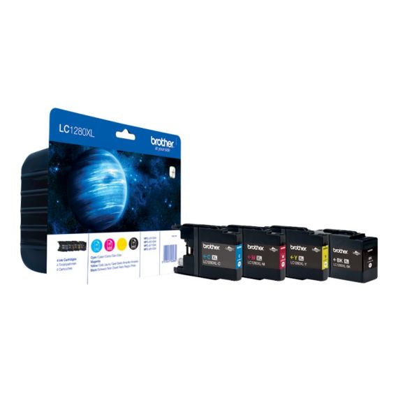 Brother LC1280XLVALBP - 4-pack - black, yellow,  | LC-1280XLVALBP