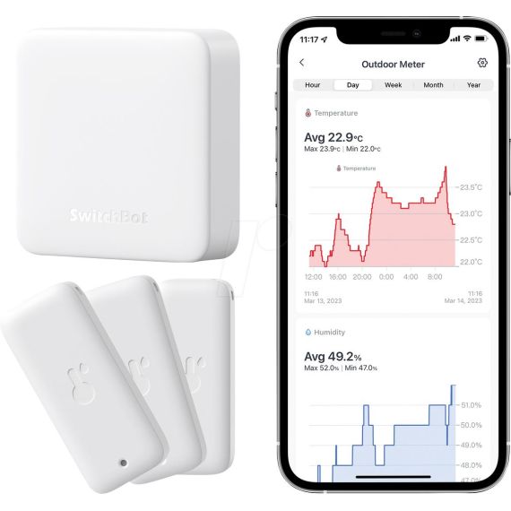 Switchbot Smart Bundle 3er Pack Thermo | W3400010-BUNDLE-HUB-MINI