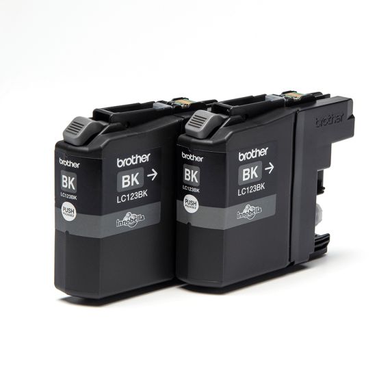 Brother LC123BK - 2-pack - High Yield - black - orig | LC123BKBP2