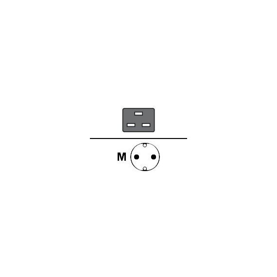 EFB-Elektronik - Power cable - IEC 60320 C19 to power C | EK511.3