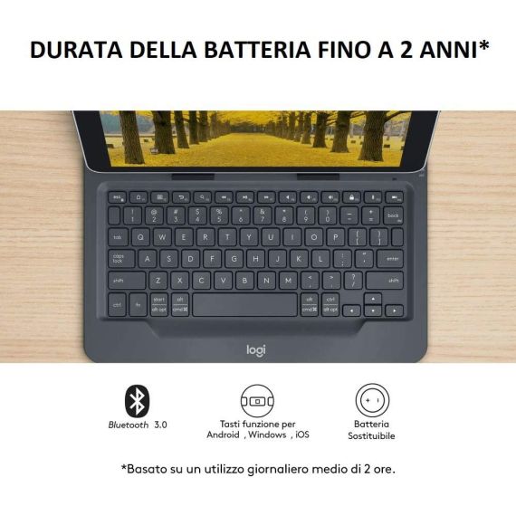 Logitech Universal - Keyboard and folio case - wirel | 920-008335