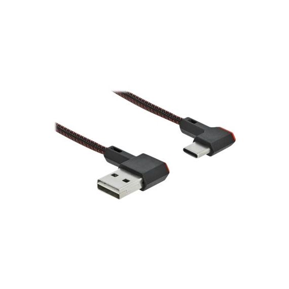 Delock Easy - USB cable - USB (M) left/right angled, reve | 85279