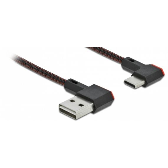 Delock Easy - USB cable - USB (M) left/right angled, reve | 85279