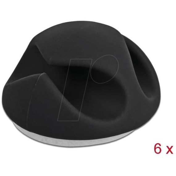 Delock - Cable holder - desk mountable, surface mountable | 18344