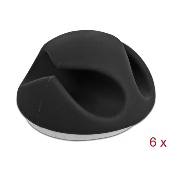 Delock - Cable holder - desk mountable, surface mountable | 18344
