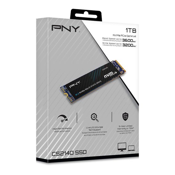 PNY CS2140 - SSD - 1 TB - internal - M.2 2280 | M280CS2140-1TB-RB