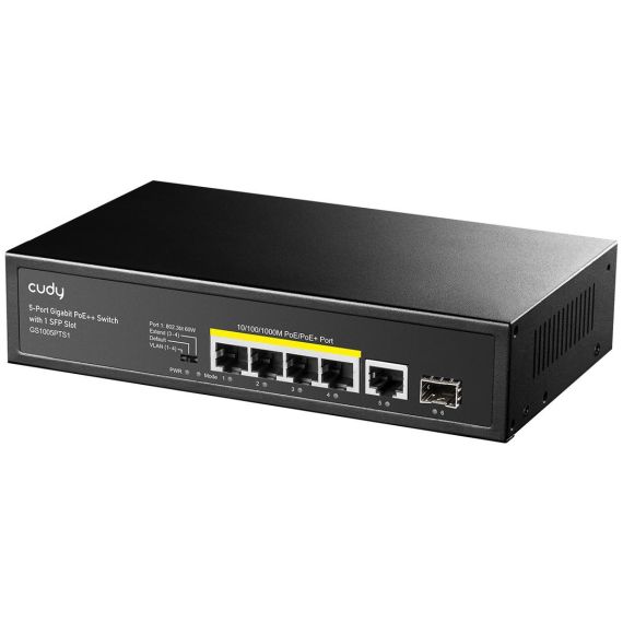 Cudy GS1005PTS1, Gigabit Ethernet (10/100/1000), Gigabit Ethernet