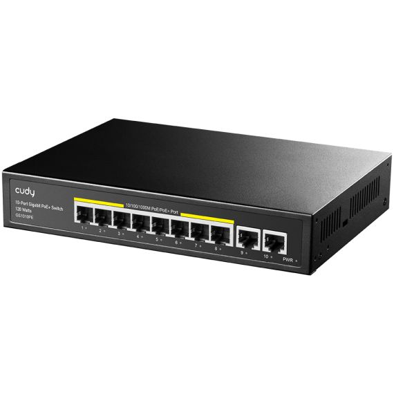 Cudy GS1010PE, Gigabit Ethernet (10/100/1000), Power over Etherne