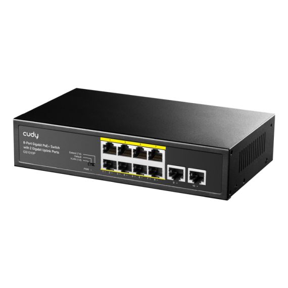 Cudy GS1010P, Gigabit Ethernet (10/100/1000), Power over Ethernet