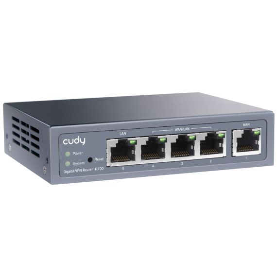 1 x 1000 Mbps WAN, 3 x 1000 Mbps LAN/WAN, 1 x 1000 Mbps LA | R700