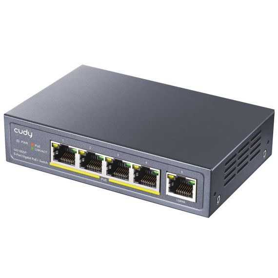 Cudy GS1005P, Gigabit Ethernet (10/100/1000), Power over Ethernet