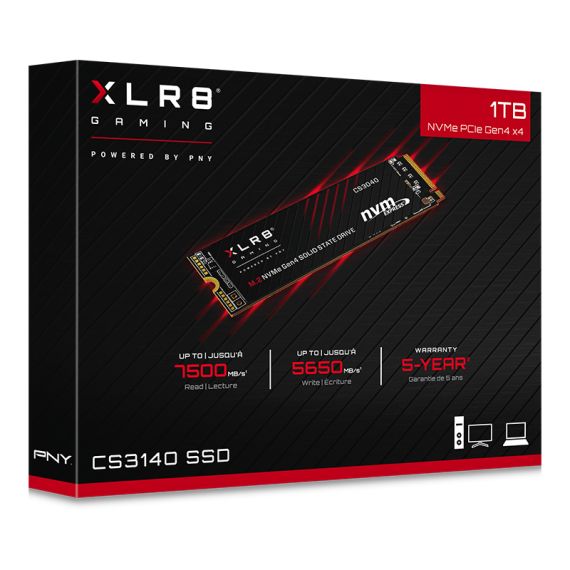 PNY XLR8 CS3140 - SSD - 1 TB - internal - M.2 | M280CS3140-1TB-RB