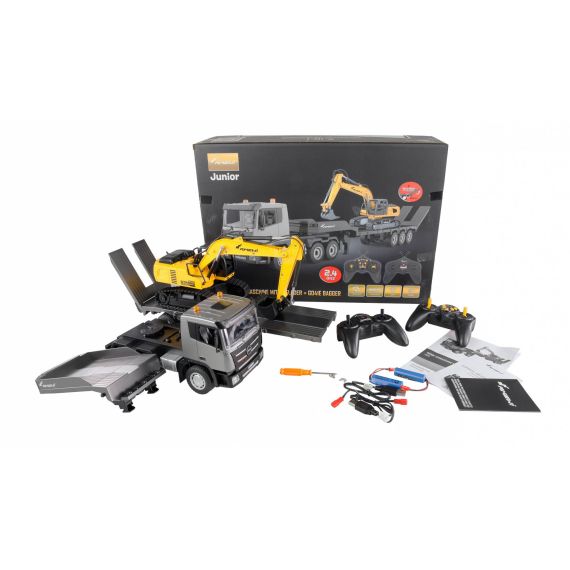 Amewi Truck G836E Tractor and Excavator Set RTR