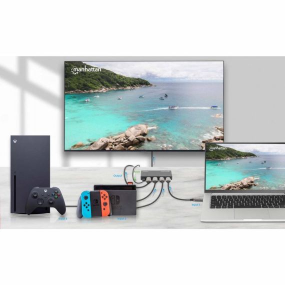 Manhattan 4K 60Hz 3Port HDMISwitch  208222