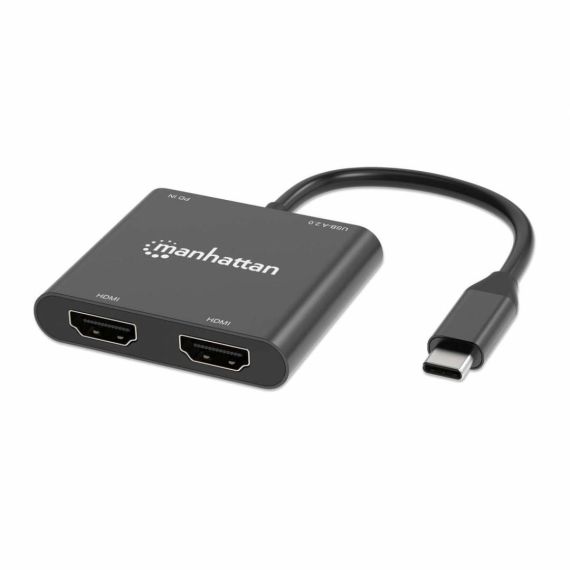 Manhattan USBC PD auf DualHDMIMonitorAdapter 4K 60Hz 154321