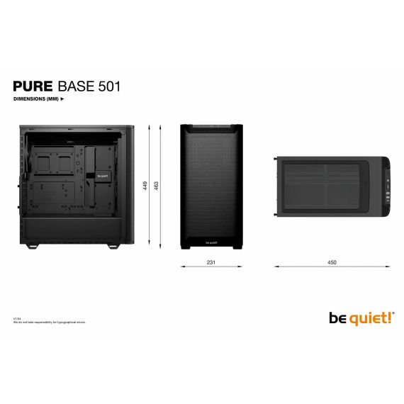 be quiet! Pure Base 501 Airflow Window Midi-tower BGW74