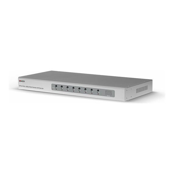 Lindy - KVM switch - 8 x KVM port(s) - rack-mountable | 39526