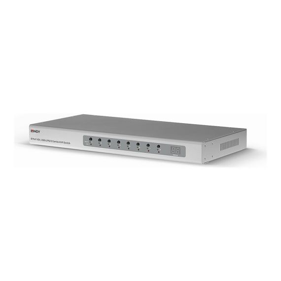 Lindy - KVM switch - 8 x KVM port(s) - rack-mountable | 39526
