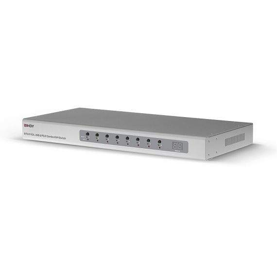 Lindy - KVM switch - 8 x KVM port(s) - rack-mountable | 39526