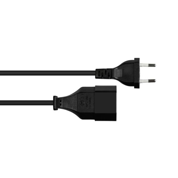 Alcasa P0300-S010 / 1 m / Power plug type C / H03VVH2-F2 / 250 V