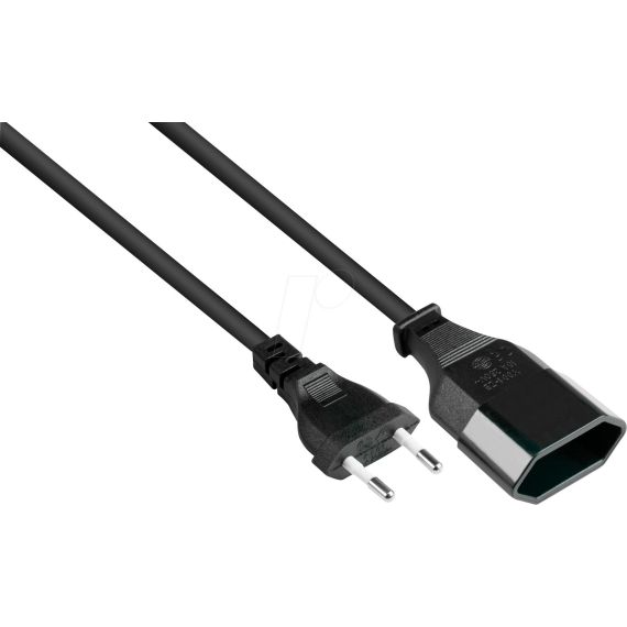 Alcasa P0300-S010 / 1 m / Power plug type C / H03VVH2-F2 / 250 V