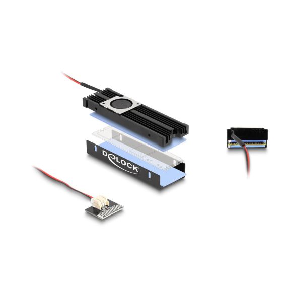 Delock - Solid state drive heatsink - SATA - black | 18451
